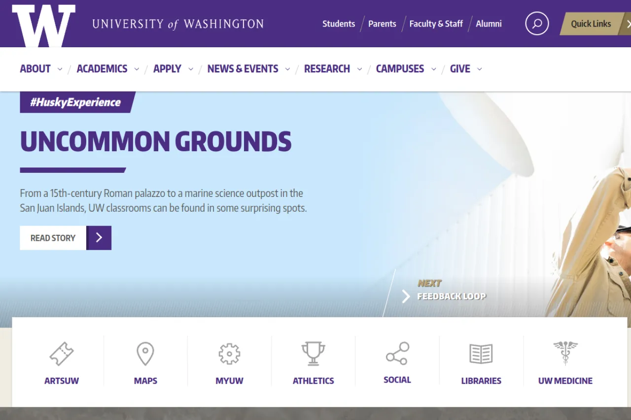 uw.edu web sitesi ekran görüntüsü - Teknoloji - DA 88