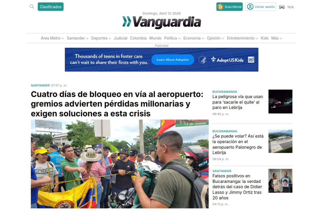 vanguardia.com web sitesi ekran görüntüsü - Teknoloji - DA 75