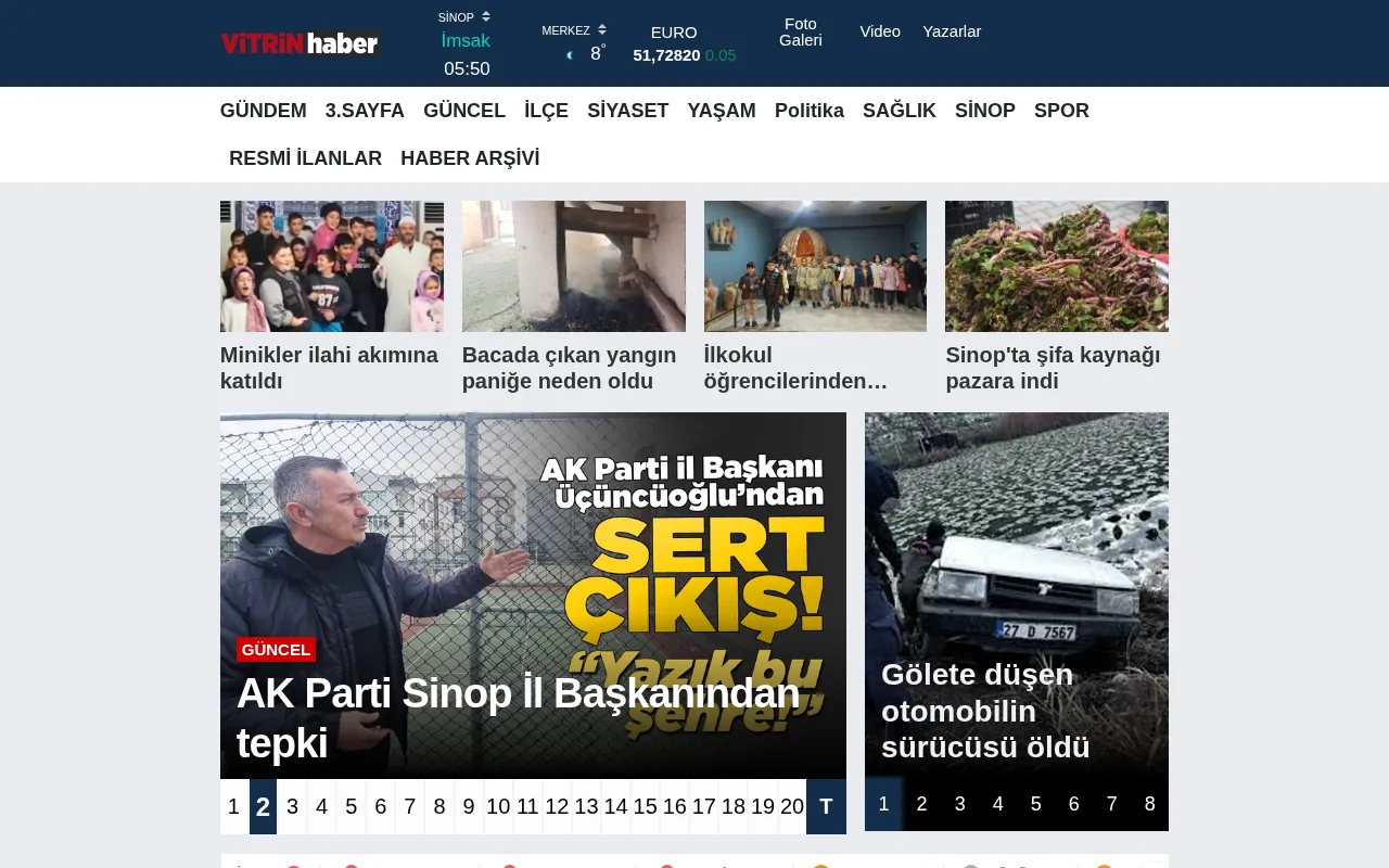 vitrinhaber.com web sitesi ekran görüntüsü - Haber - DA 29