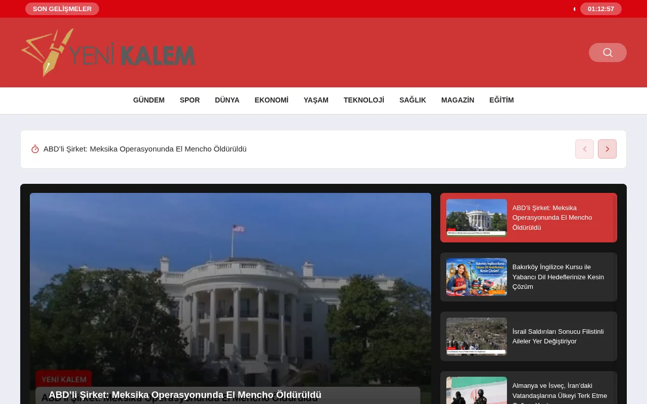 yenikalem.com web sitesi ekran görüntüsü - DA 19