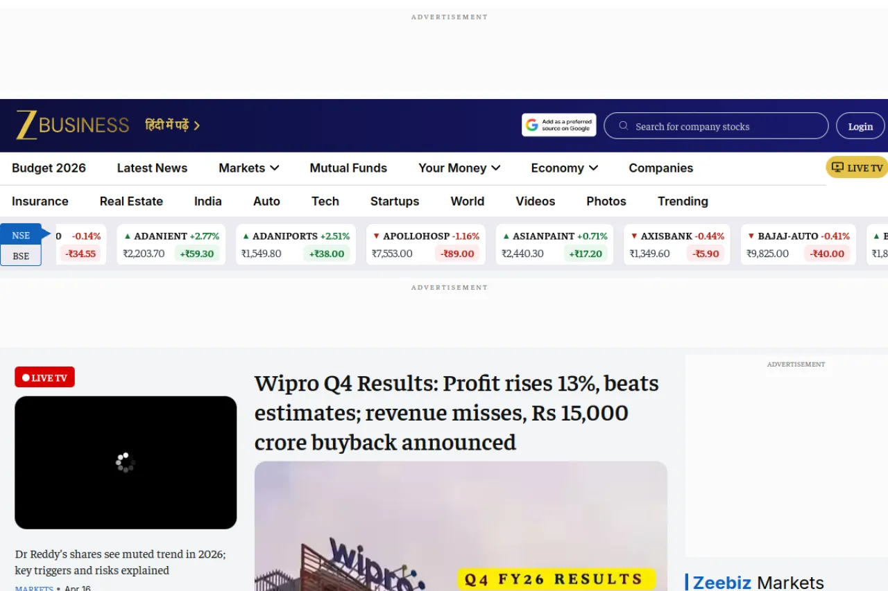 zeebiz.com web sitesi ekran görüntüsü - Teknoloji - DA 69